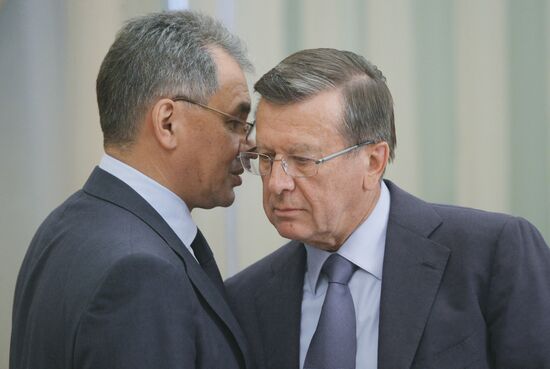 Sergei Shoigu and Viktor Zubkov