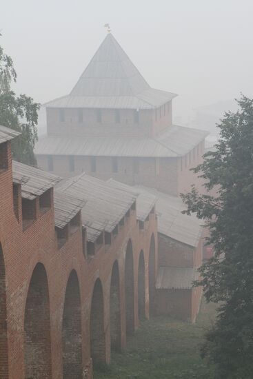 Nizhny Novgorod engulfed by wildfire smoke