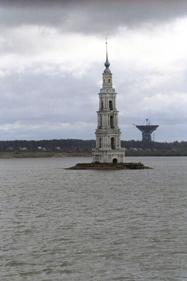 Submerged bell tower near Kalyazin