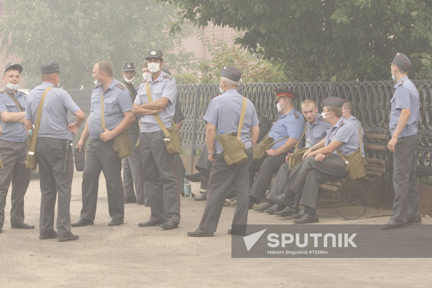 Police in Nizhny Novgorod Region's Vilya industrial village