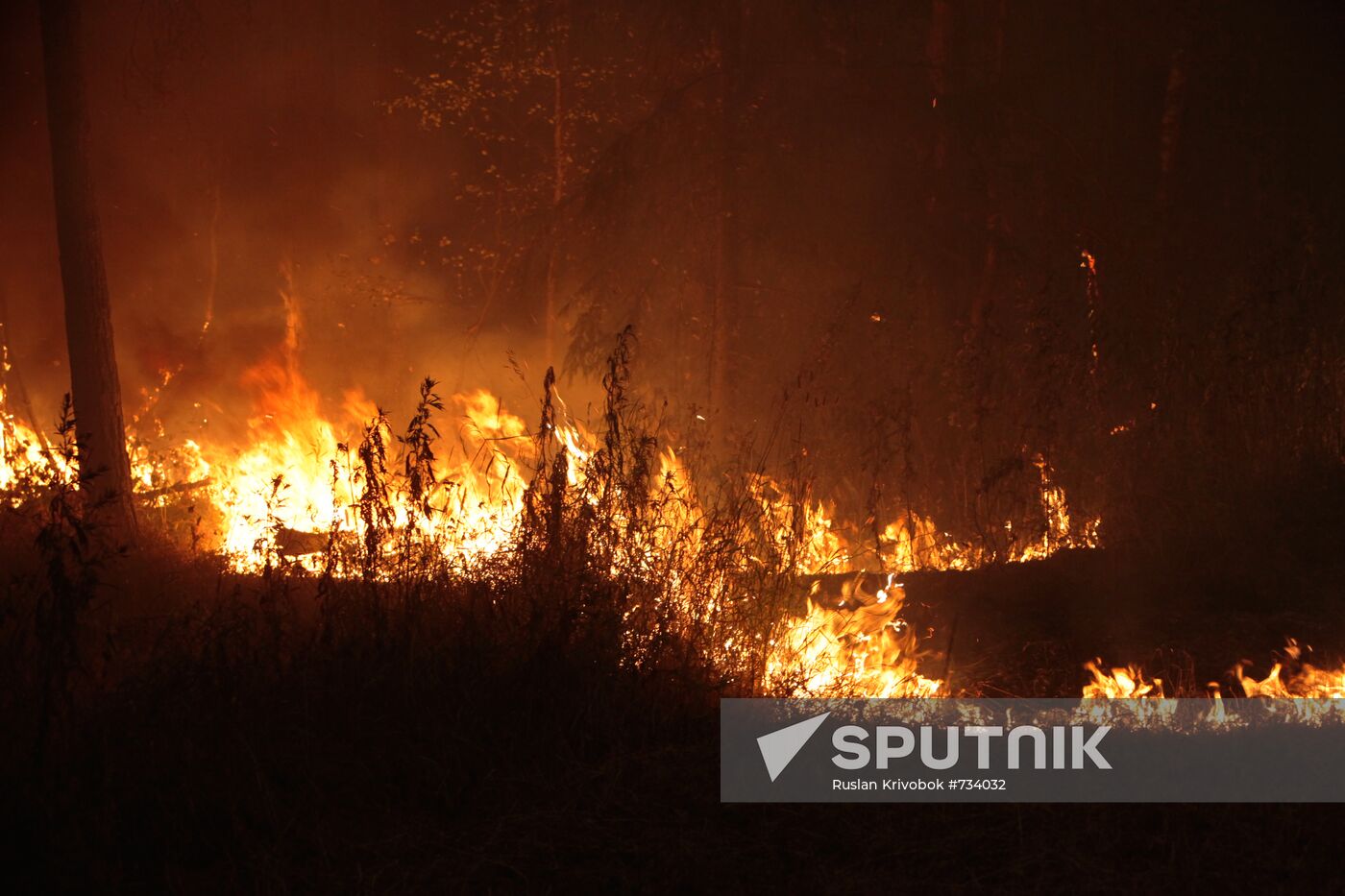 Wildfires in Moscow Region