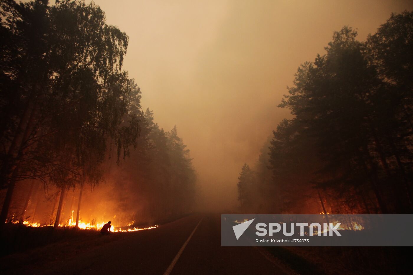 Wildfires in Moscow Region