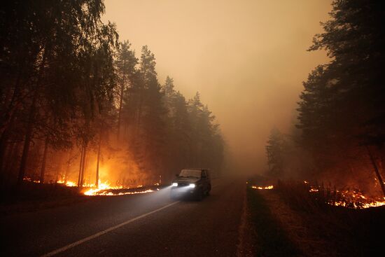 Wildfires in Moscow Region