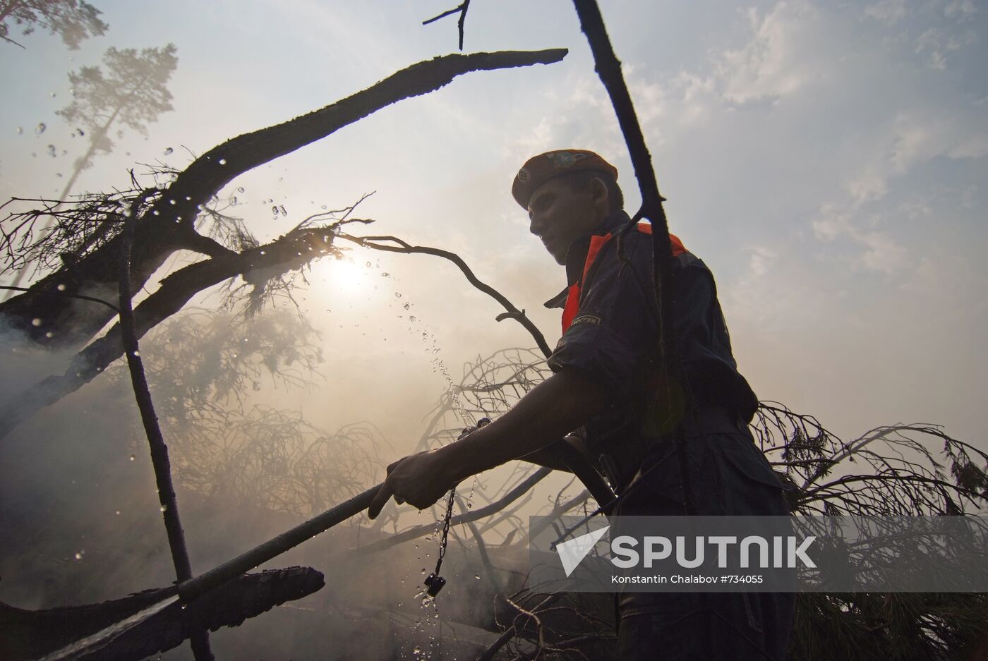 Wildfires in Moscow Regions's Noginsky district