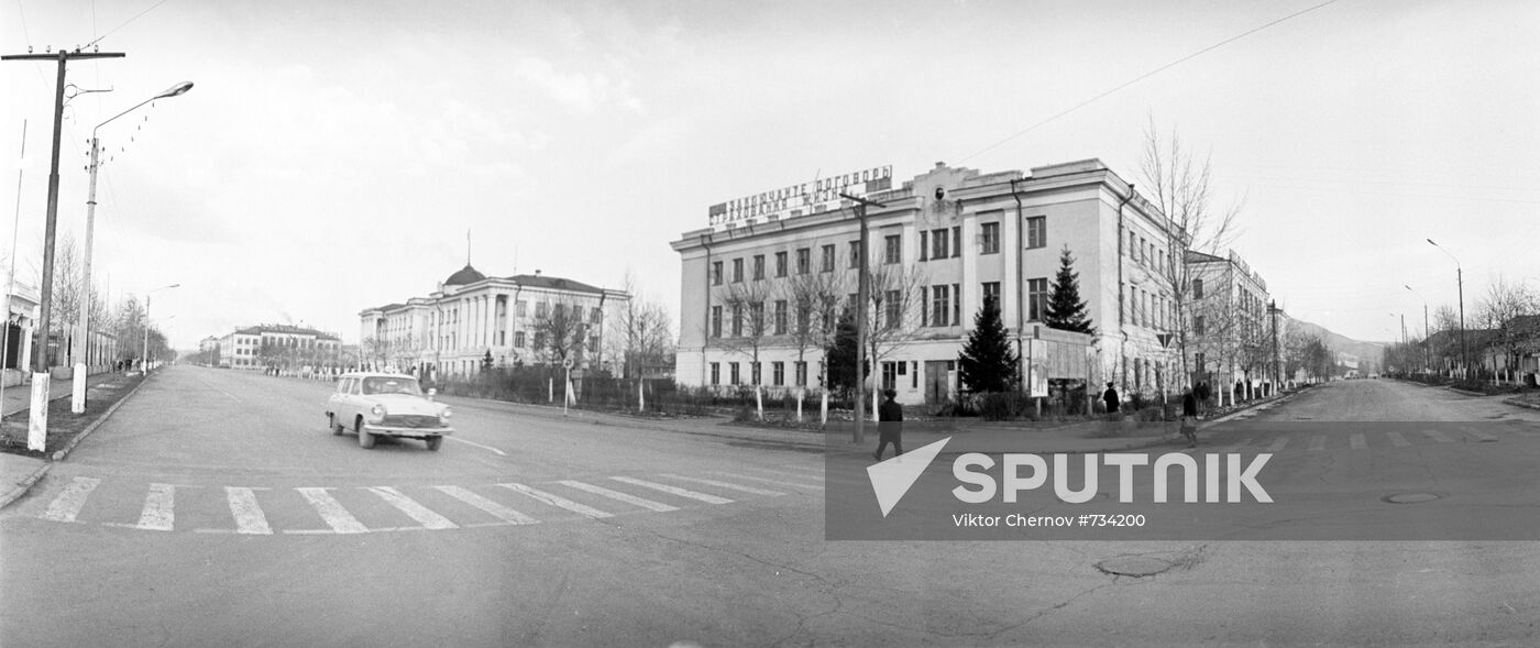Lenin street in Kyzyl