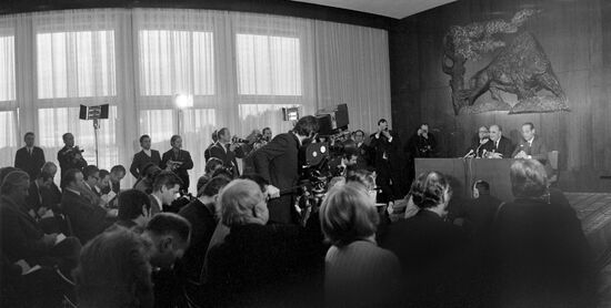President of French Republic Georges Pompidou visits USSR