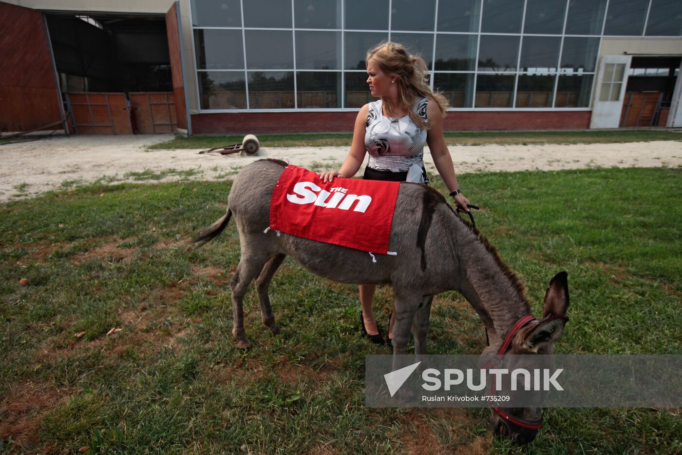 Donkey Anapka at Kremlin equestrian school