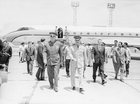 Soviet Defense Minister Andrei Grechko in Egypt