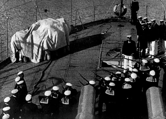 A film frame from "The Battleship Potyomkin"