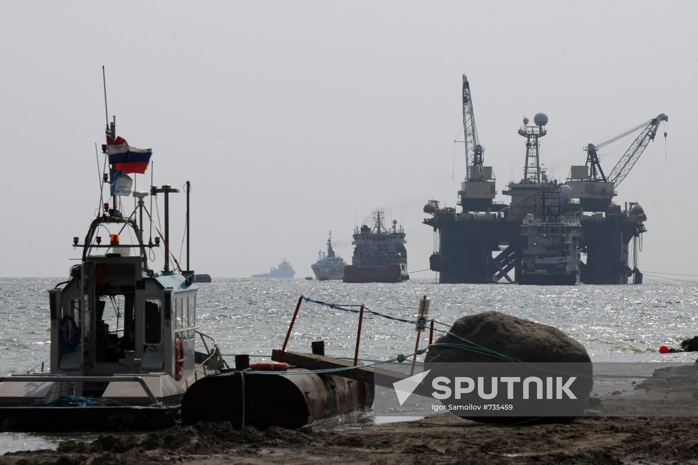 Nord Stream pipeline construction site