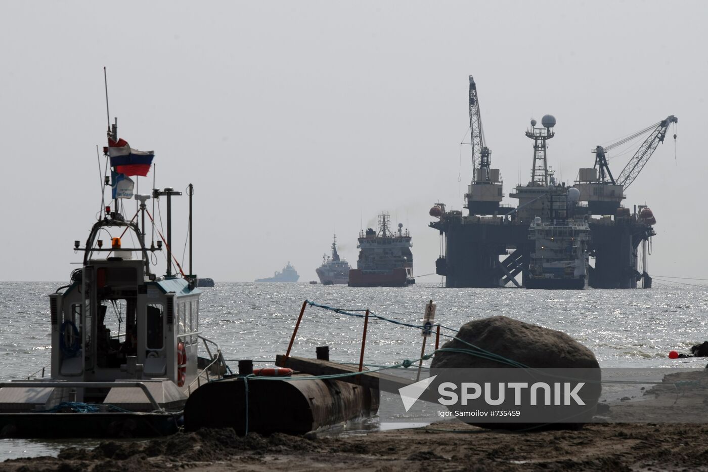 Nord Stream pipeline construction site