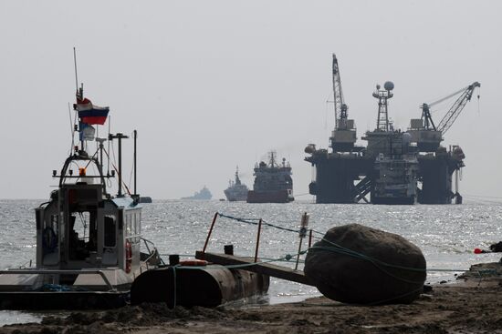 Nord Stream pipeline construction site