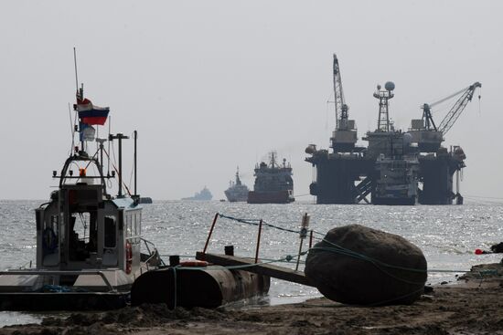Nord Stream pipeline construction site