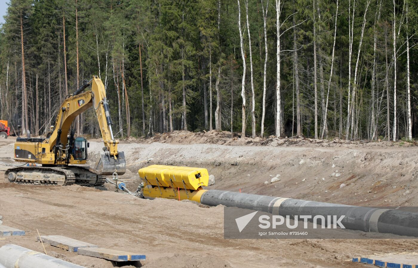 Nord Stream pipeline construction site