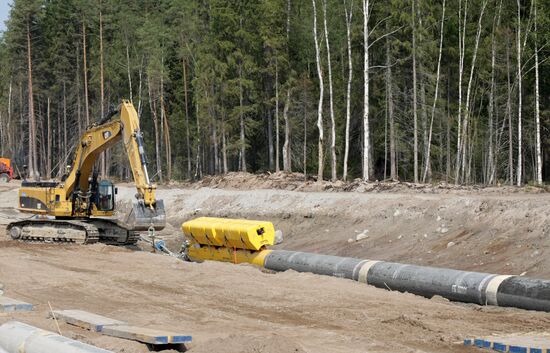 Nord Stream pipeline construction site