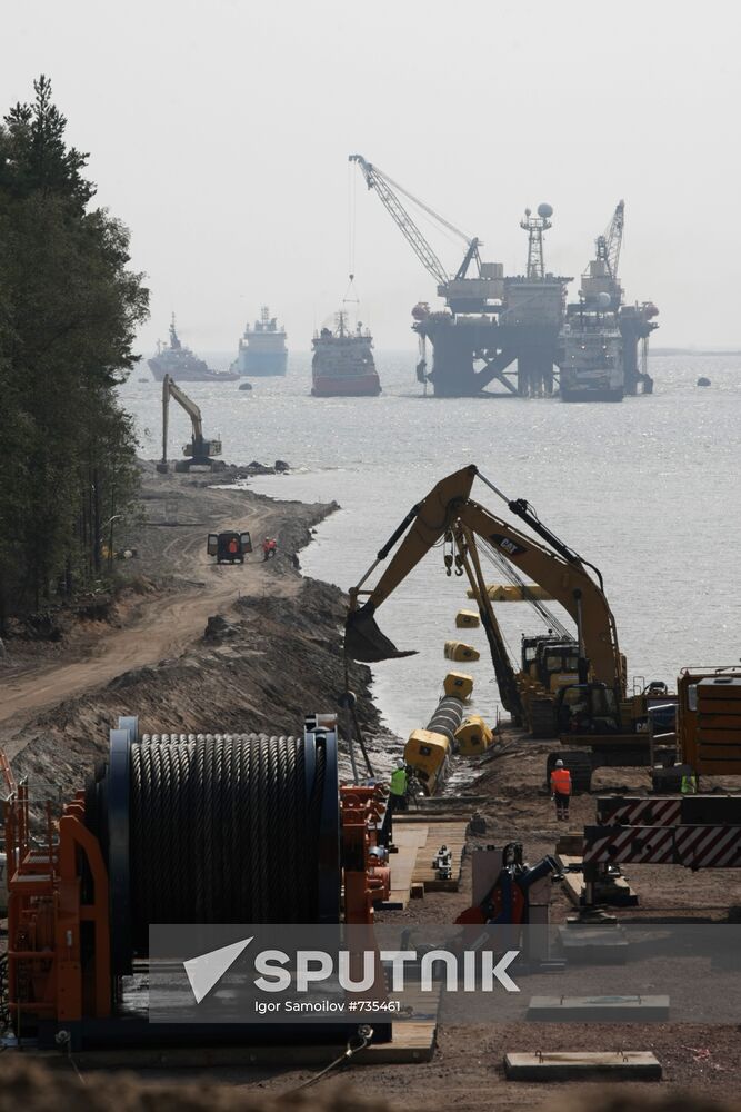 Nord Stream pipeline construction site