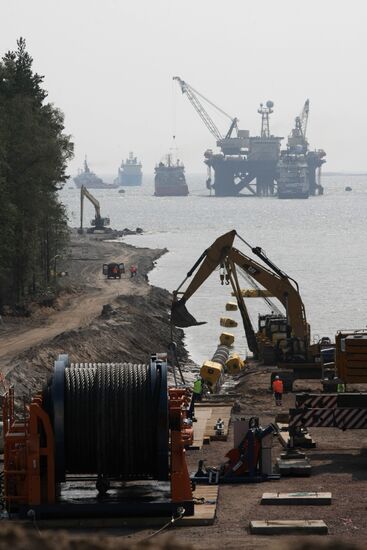 Nord Stream pipeline construction site