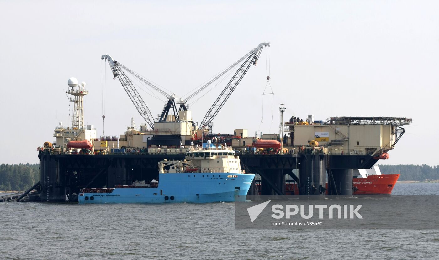 Nord Stream pipeline construction site