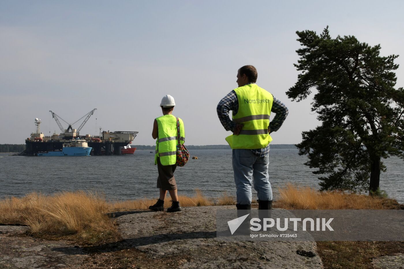 Nord Stream pipeline construction site