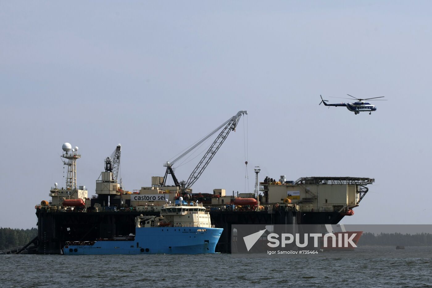 Nord Stream pipeline construction site