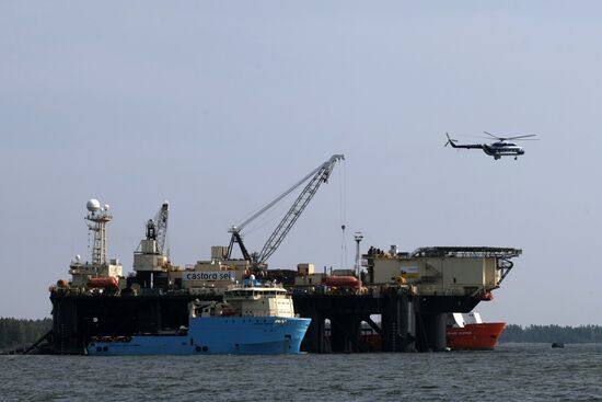 Nord Stream pipeline construction site