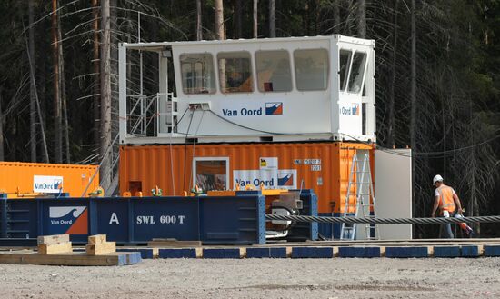 Nord Stream pipeline construction site