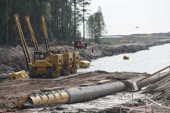 Nord Stream pipeline construction site