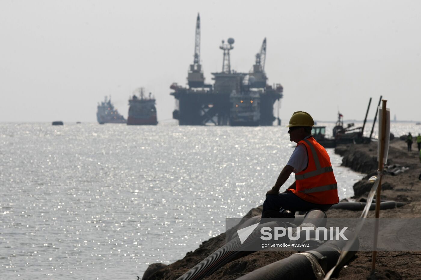 Nord Stream pipeline construction site
