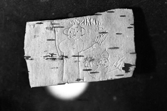 Birch bark drawings