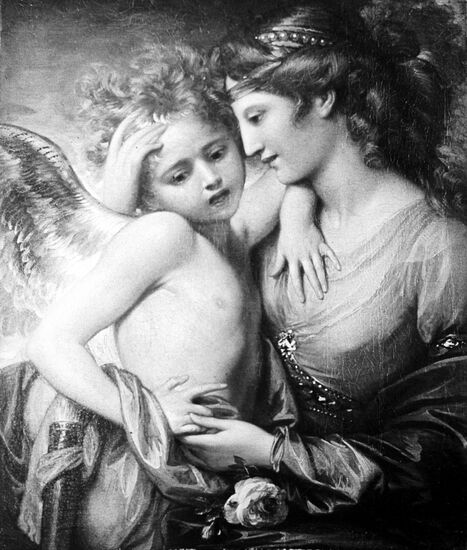 Painting "Venus comforts Cupid Stung by a Bee"