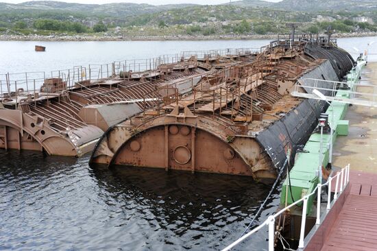 Storage area for reactor compartments in Murmansk Region