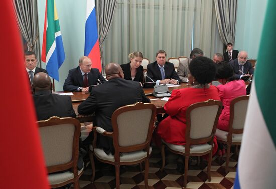 Meeting of Vladimir Putin and Jacob Zuma
