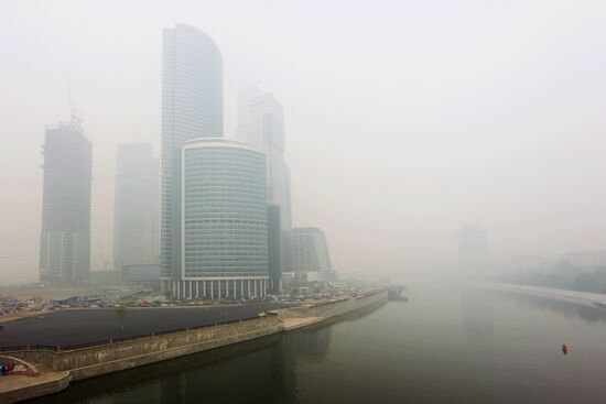 A view of the Moscow City