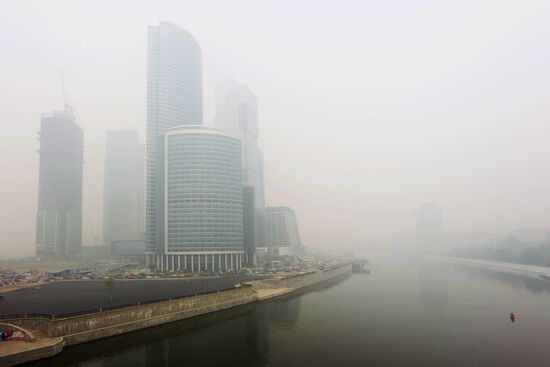 A view of the Moscow City