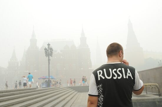 Smog in Moscow