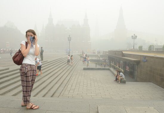 Smog in Moscow