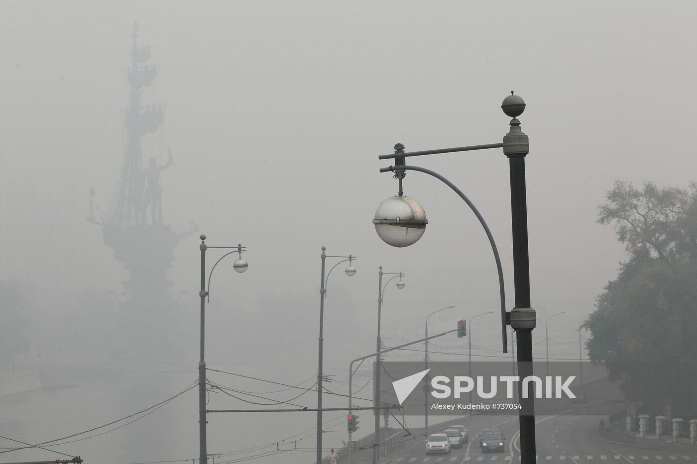 Smog in central Moscow