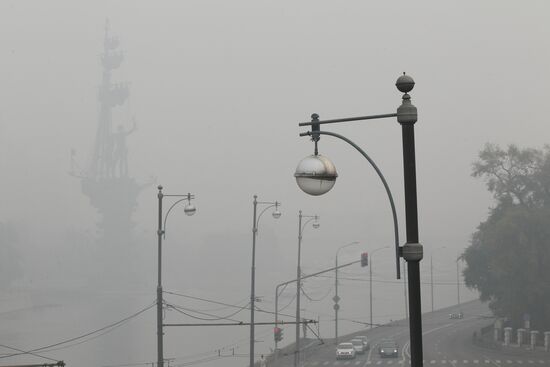 Smog in central Moscow