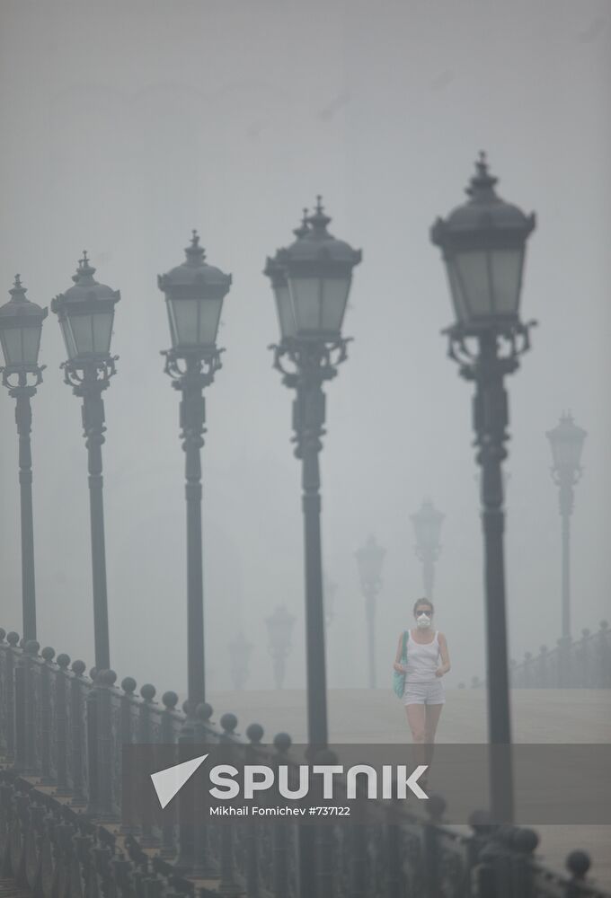 Moscow engulfed in wildfire smoke