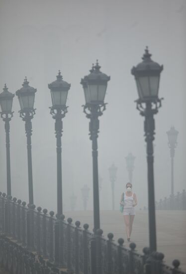 Moscow engulfed in wildfire smoke