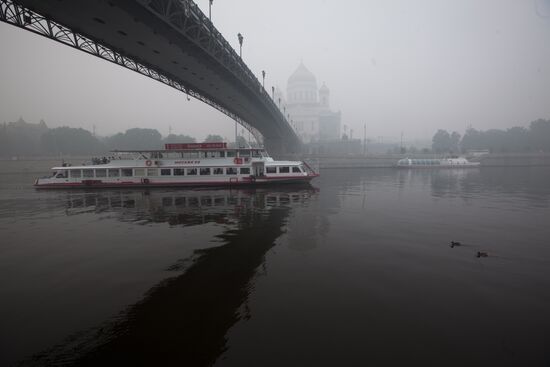 Moscow engulfed in wildfire smoke