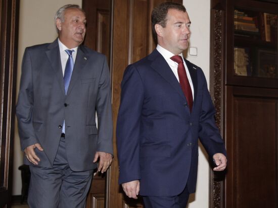 Dmitry Medvedev visiting Abkhazia