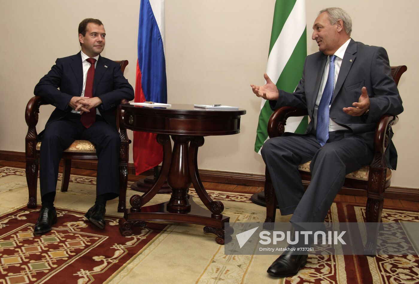Dmitry Medvedev visiting Abkhazia
