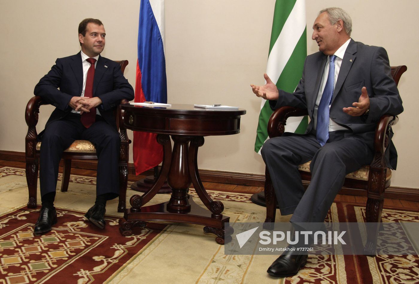 Dmitry Medvedev visiting Abkhazia