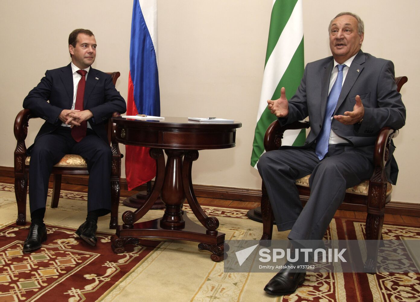 Dmitry Medvedev visiting Abkhazia
