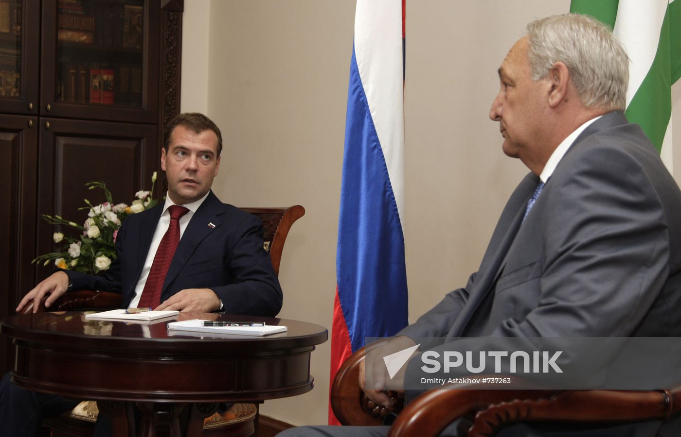 Dmitry Medvedev visiting Abkhazia