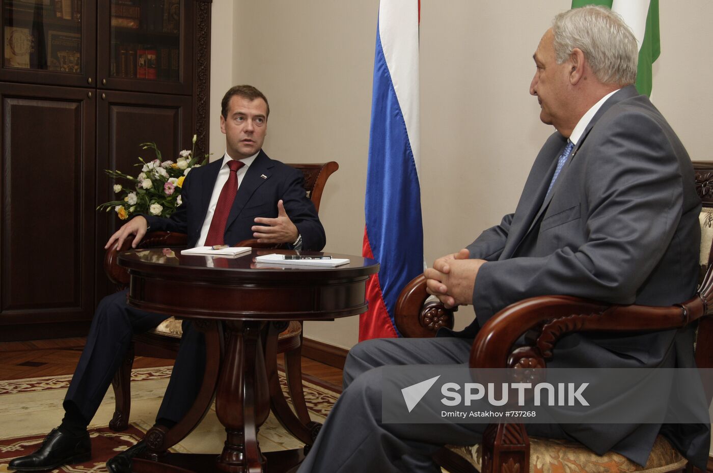 Dmitry Medvedev visiting Abkhazia