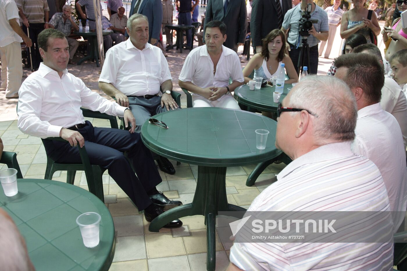 Dmitry Medvedev visiting Abkhazia