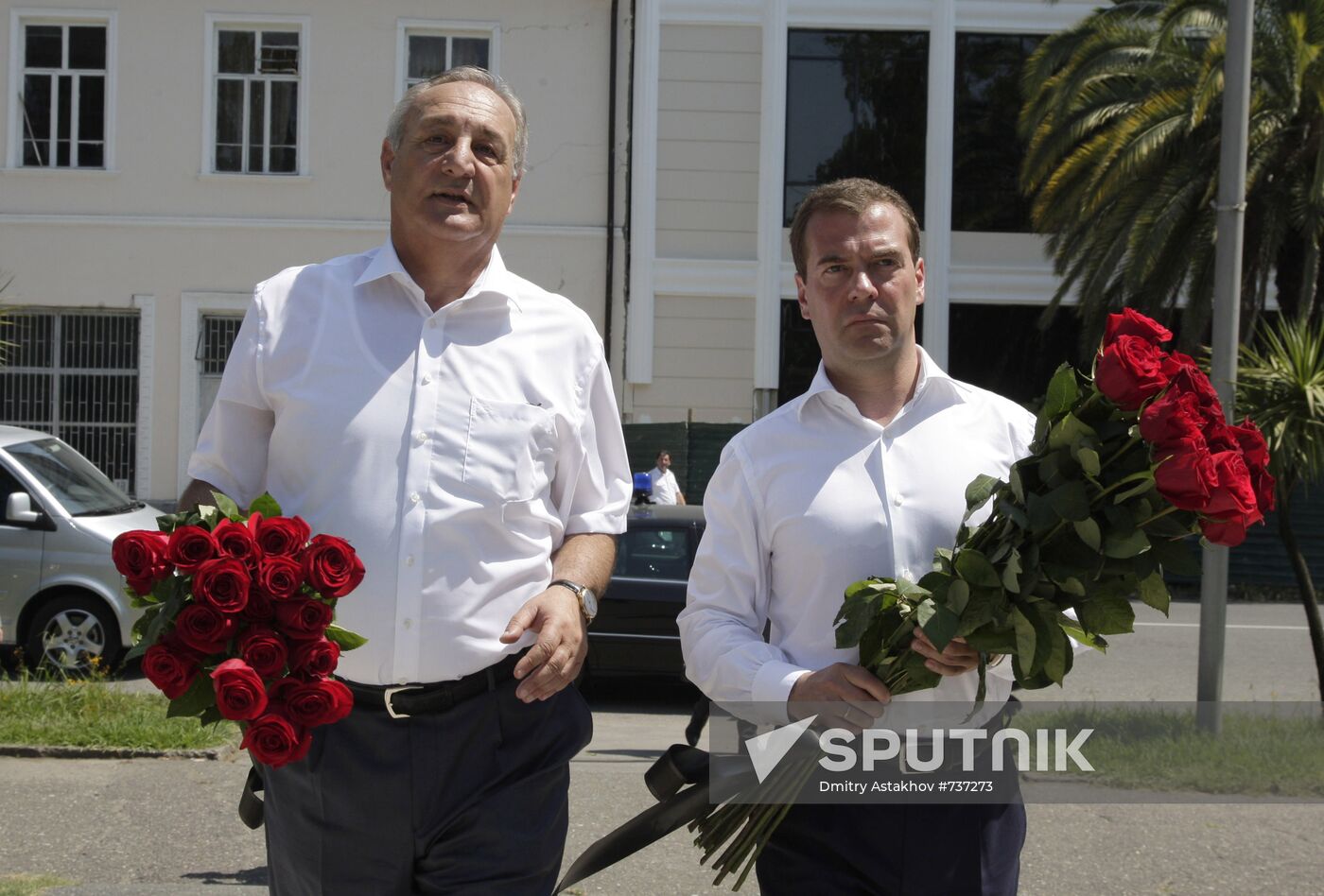 Dmitry Medvedev visiting Abkhazia