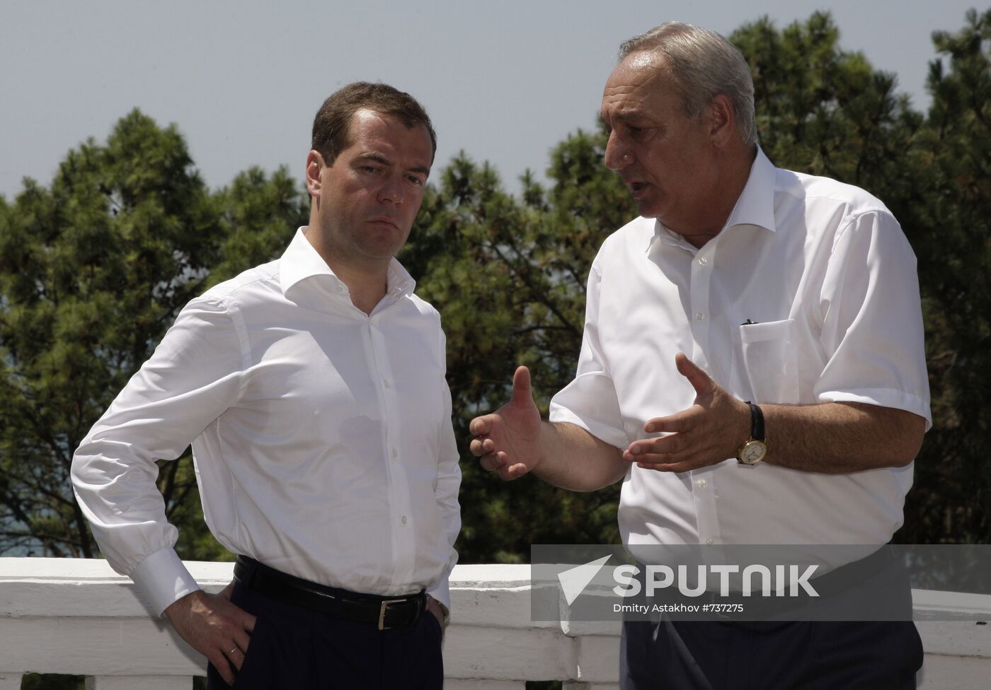 Dmitry Medvedev visiting Abkhazia